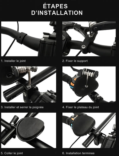 Barres aérodynamiques Triathlon Riderace – Repose-bras TT pour vélo route/VTT – Alliage d'aluminium – 25,4 à 31,8 mm