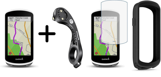 Garmin Edge 1030 reconditionné parfait état + Pack Accessoires (Ecran de protection + Housse + Support déporté XL)
 Bikeflow