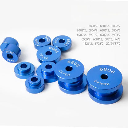 Kit Professionnel d’Installation et d’Extraction de Roulements pour Vélo avec boîte - Compatible Moyeu de Roue