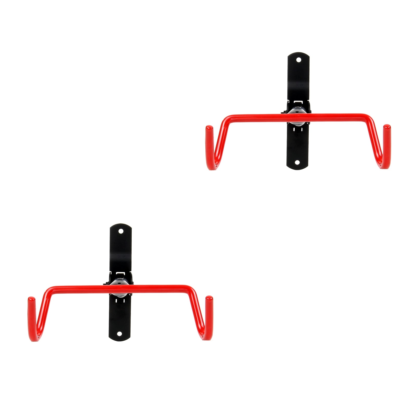 Lot de 2 Support mural pliable pour vélos-Capacité de charge par crochet 30 kg, Suspension du cadre