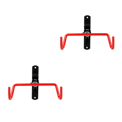 Lot de 2 Support mural pliable pour vélos-Capacité de charge par crochet 30 kg, Suspension du cadre