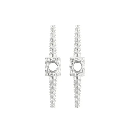 Outil de routage câble interne vélo - Aluminium argent - 2 pièces - Pour frein et dérailleur - Compatibilité universelle