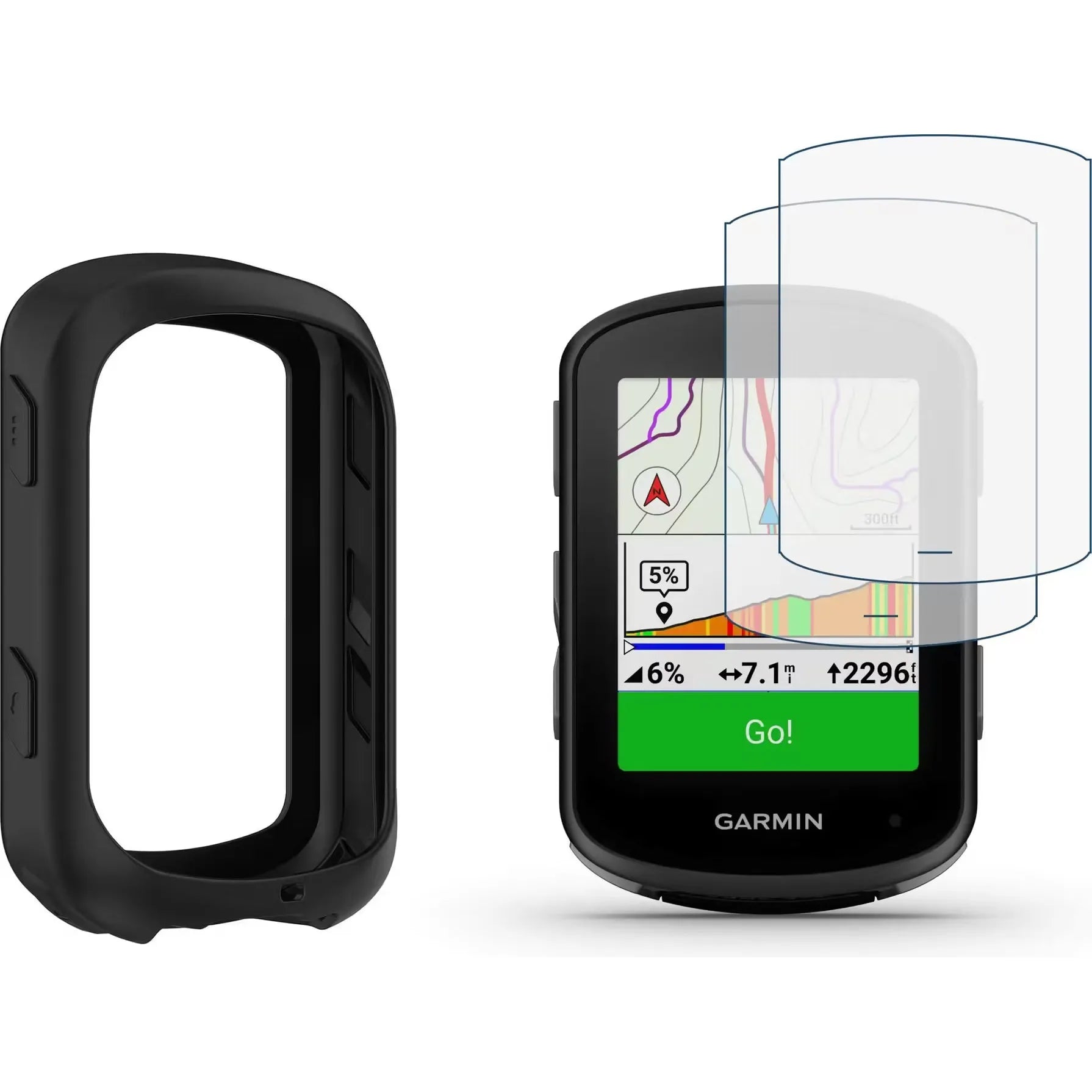 Pack de protection complet pour compteur GPS vélo GARMIN