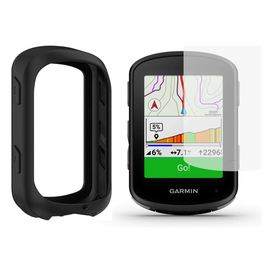 Pack de protection et support pour Garmin Edge 540 – Housse silicone et verre trempé Bikeflow