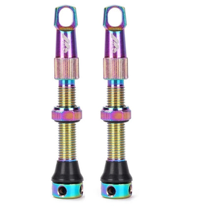 Paire de valves tubeless Presta 40 mm Multicolores