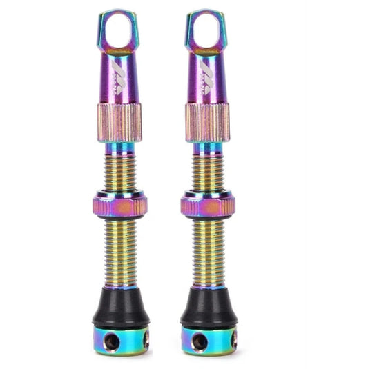 Paire de valves tubeless Presta 40 mm Multicolores
