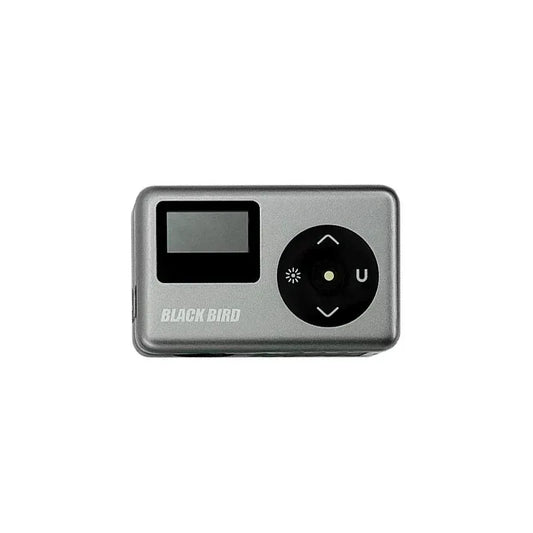 Pompe électrique/Mini compresseur vélo Black Bird 120 PSI Presta/Schrader - Affichage digital - Indicateur Bars/PSI - 126g