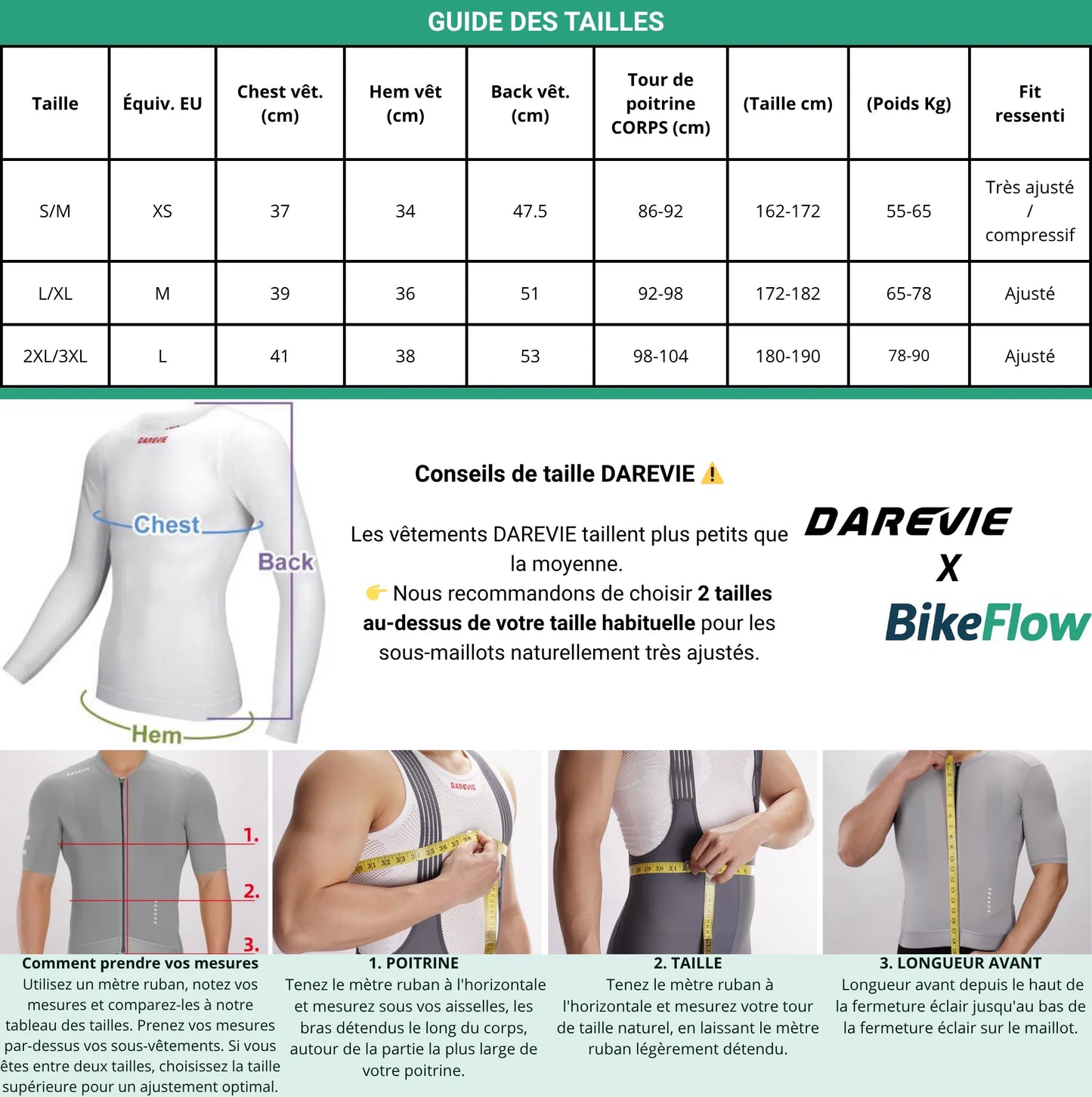 Sous-maillot à manches longues DAREVIE Knitting LS – Blanc