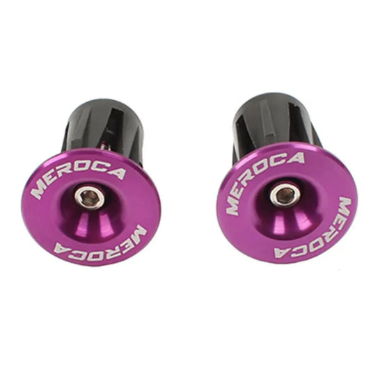 Bouchons de cintre vélo – 22 à 24 mm – Vis M4 – Violet
