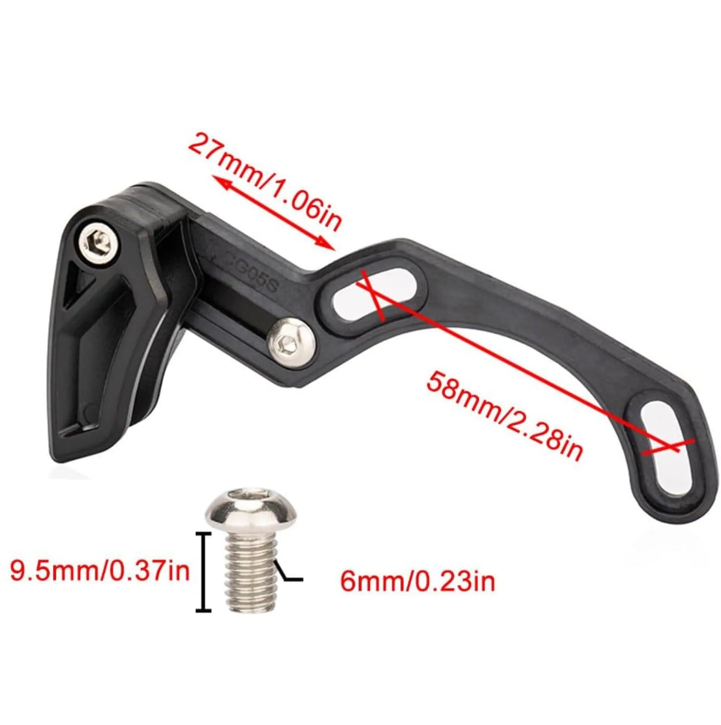 Guide-chaîne de vélo réglable Mono – Antidéraillement universel pour VTT, route et gravel