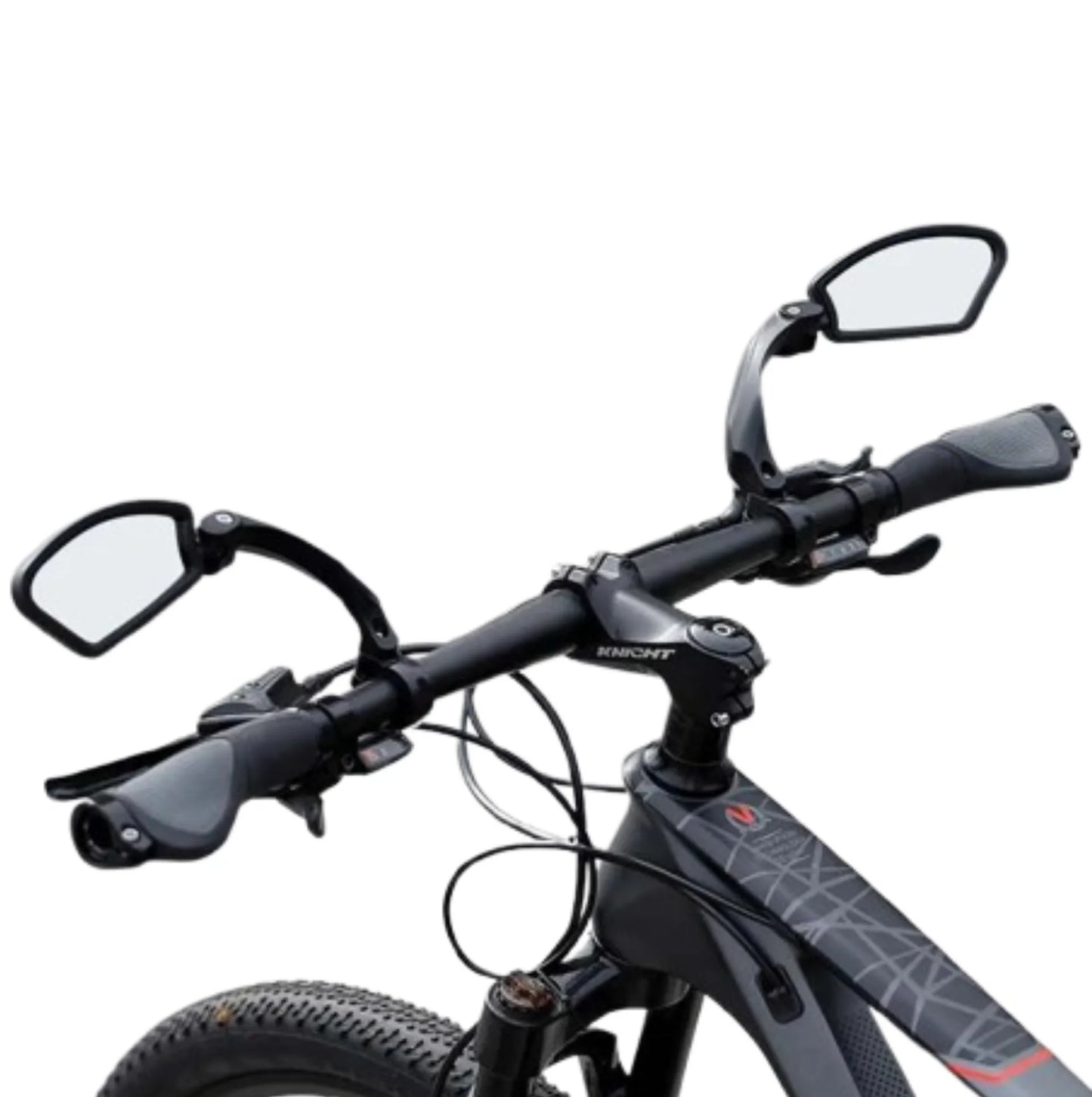 Lot de 2 Rétroviseur de guidon de vélo réglable – Vision large et rotation à 360°