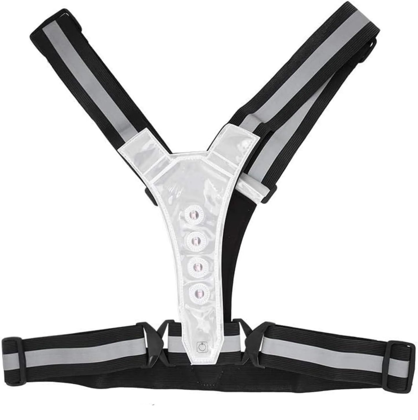 Gilet de sécurité LED haute visibilité – 360° gris réfléchissant