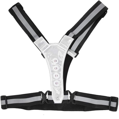 Gilet de sécurité LED haute visibilité – 360° gris réfléchissant