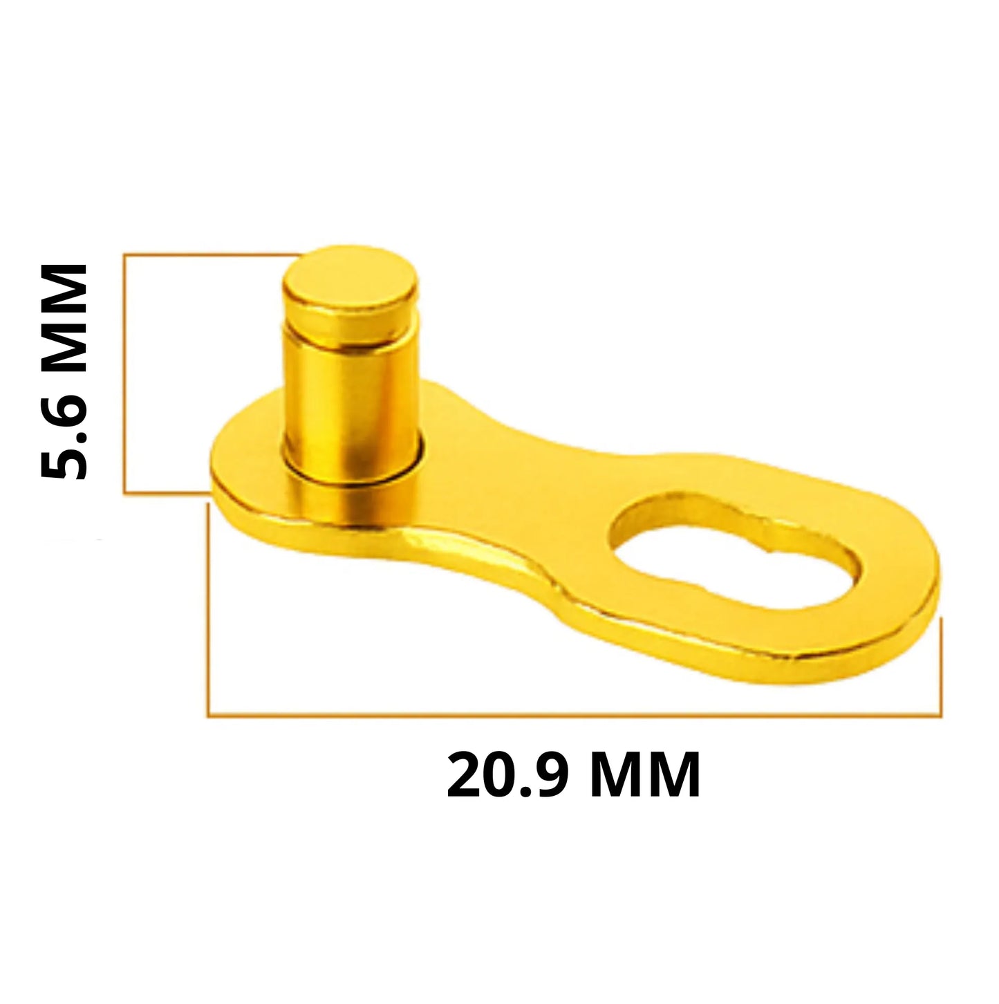 Lot de 2 attaches rapides chaîne vélo 11 vitesses – Magic Link Connector doré