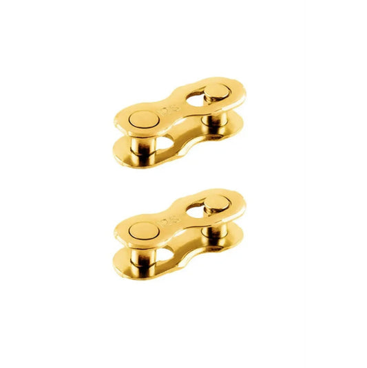 Lot de 2 attaches rapides chaîne vélo 12 vitesses – Magic Link Connector doré