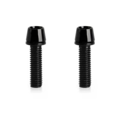 Lot de 6 vis de potence/guidon vélo – Acier allié 10B21 M5 noir