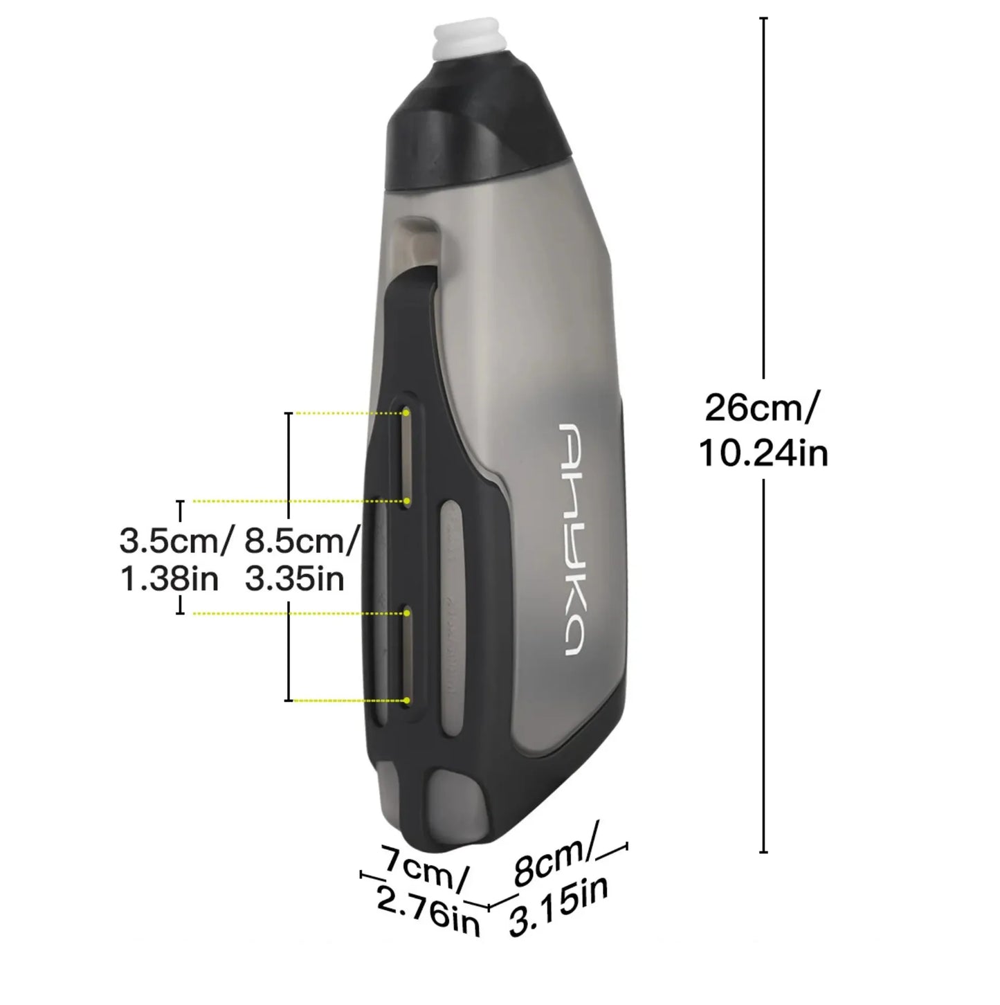 Lot de 2 bidons aérodynamiques vélo 600 ml + porte-bidons