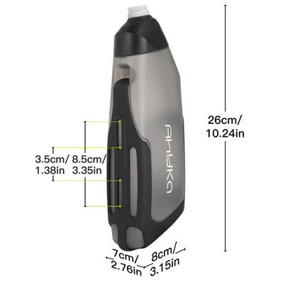 Lot de 2 bidons aérodynamiques vélo 600 ml + porte-bidons