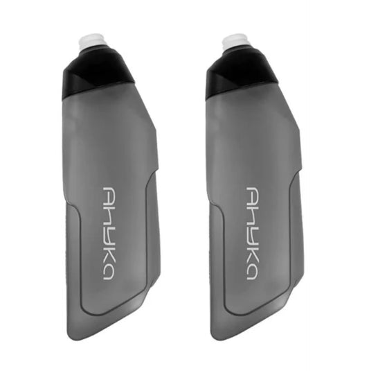 Lot de 2 bidons aérodynamiques vélo 600 ml + porte-bidons