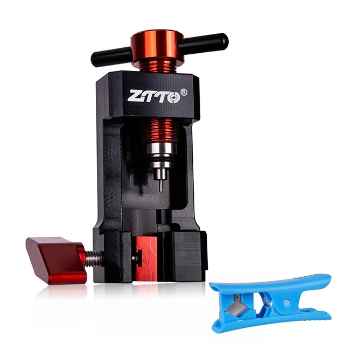 Outil d’insertion et de coupe pour durites de freins hydrauliques vélo – Aluminium