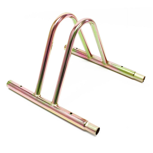 Râtelier pour 1 vélo-Extensible- Montage au sol-Support vélo en acier anodisé-Pied béquille de stationnement