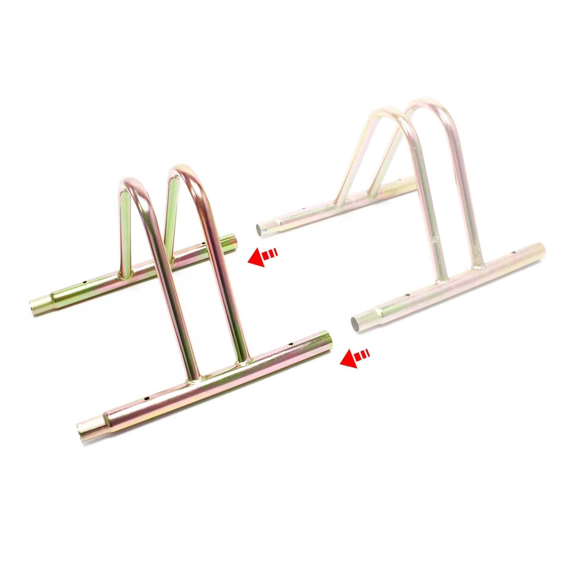 Râtelier pour 1 vélo-Extensible- Montage au sol-Support vélo en acier anodisé-Pied béquille de stationnement