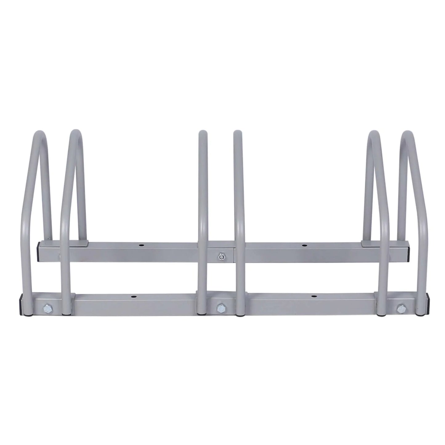 Râtelier pour 3 vélos -  Extensible, Montage au sol, Support bicyclette en acier galvanisé A3