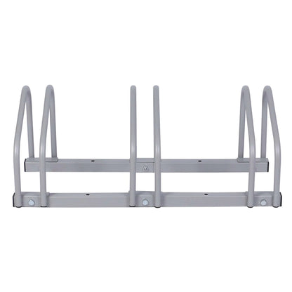 Râtelier pour 3 vélos -  Extensible, Montage au sol, Support bicyclette en acier galvanisé A3