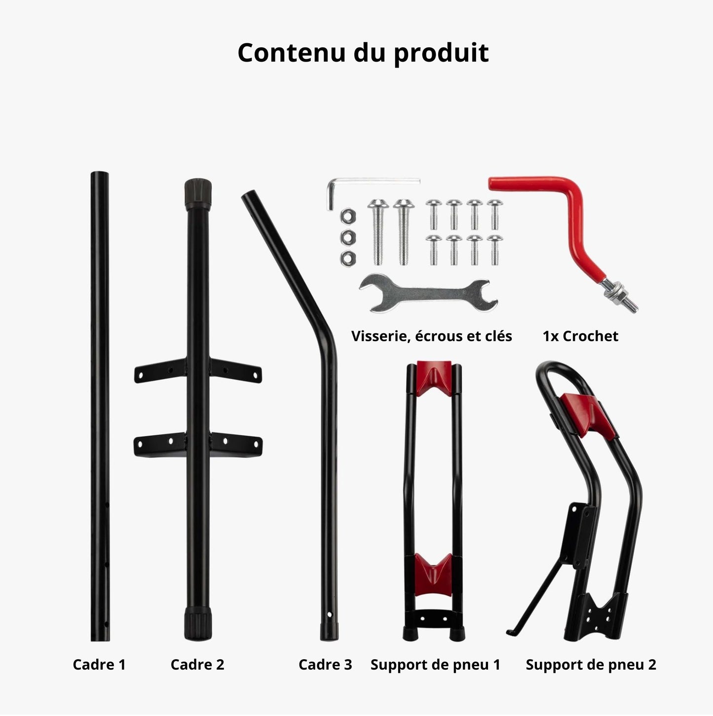 Rack à Vélo Vertical Autoportant – Acier, Pieds Antidérapants, pour Vélos 24–29"