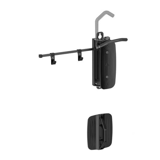 Range-vélo mural pliable pour 1 vélo – 82 x 250 x 185 mm – Capacité 30 kg – Largeur de roue max. 90 mm