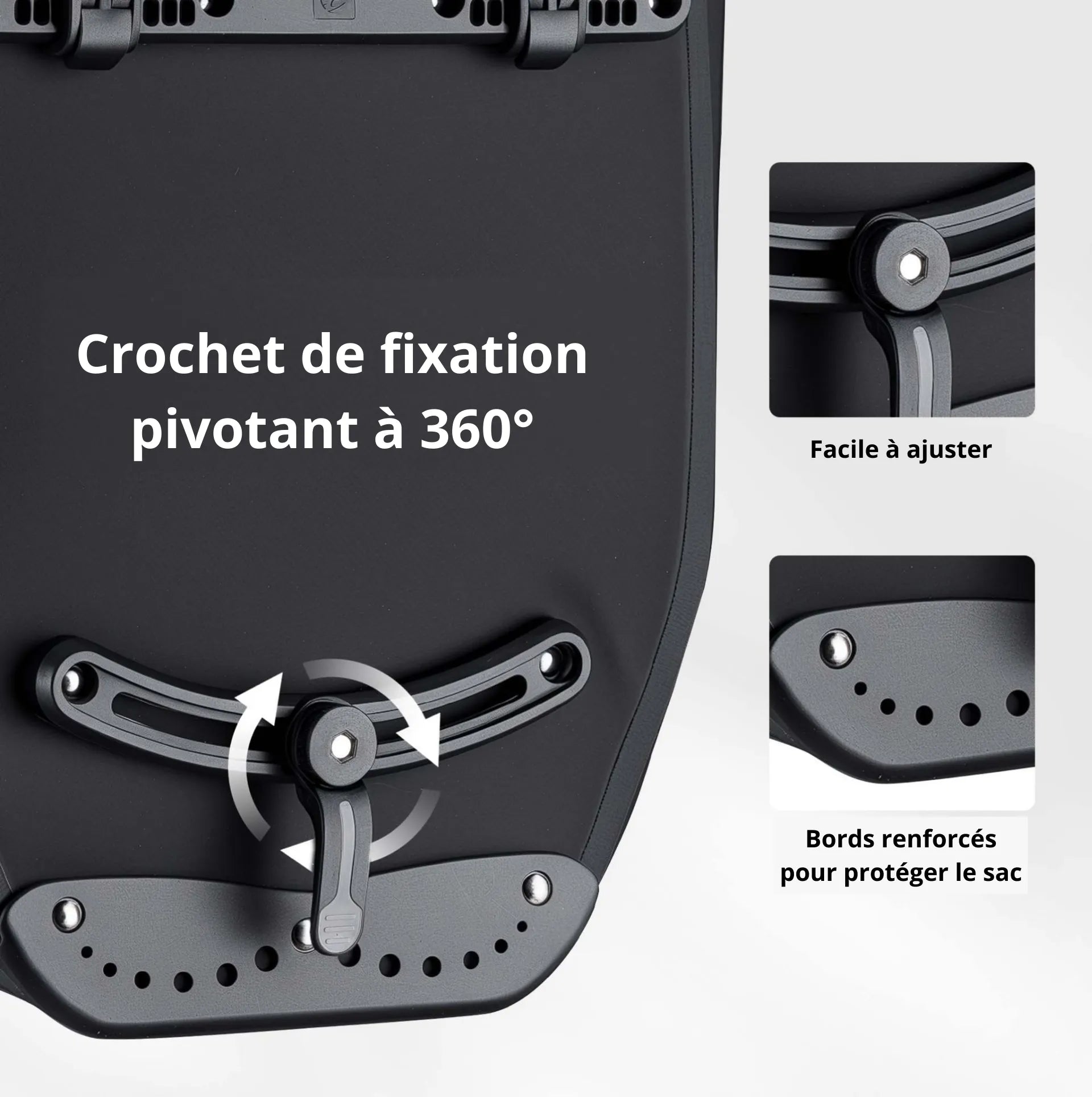 Sacoche vélo pour porte-bagage 28 L Wiltec – Étanche, spacieuse et prête à affronter tous vos trajets