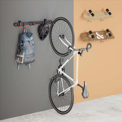 Support mural pliable pour 6 vélos – Rangement mural gain de place pour toute la famille