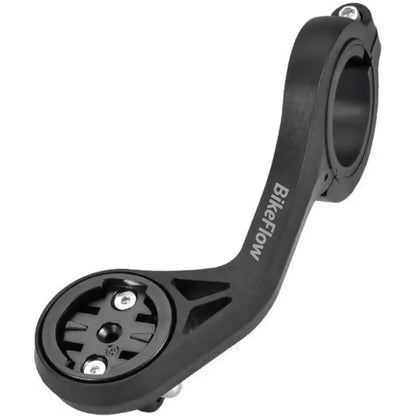 Support déporté XL bras allongé optimisé BikeFlow pour Garmin 1030/1040/1050 - Wahoo - Bryton + fixation éclairage ou gopro