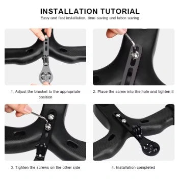 Support compteur Garmin pour cintres aérodynamiques – Fixation sous cintre Bikeflow