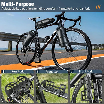 Support de sac de vélo – Polyvalent avec sangles intégrées – 5L
