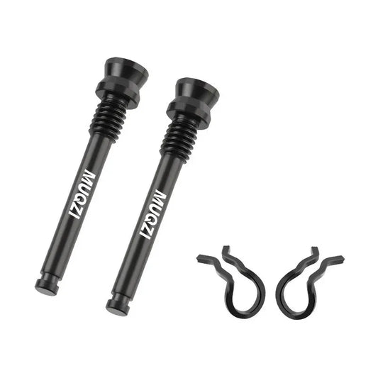 Vis étrier de frein à disque – Titane M4×26 mm – Noir – 2 pièces + clips – Route &amp; VTT