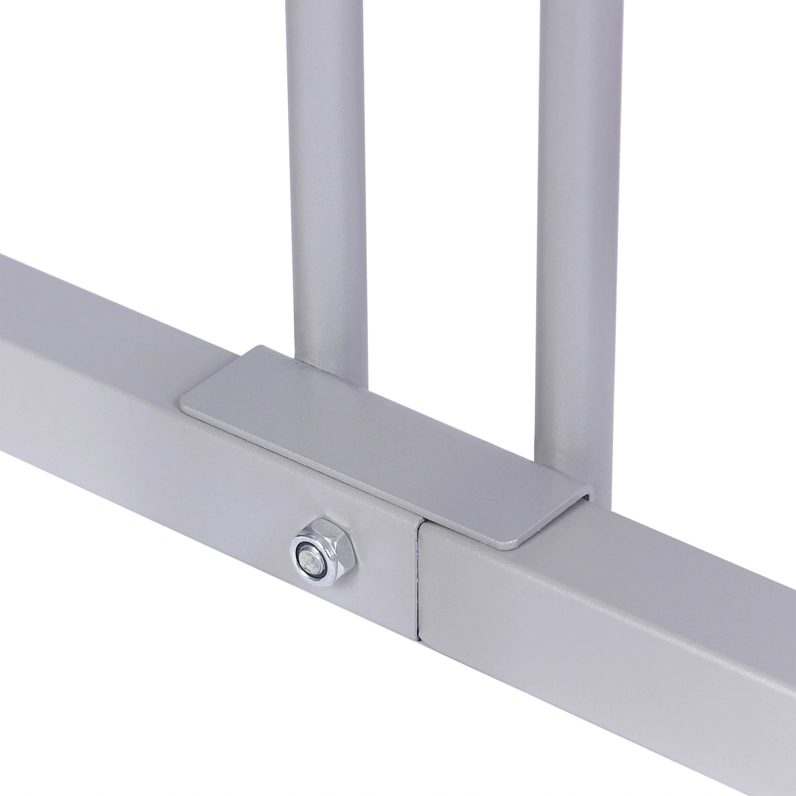 Wiltec Râtelier pour 5 vélos - Extensible, Montage au sol, Support vélos en acier galvanisé A3, Pied béquille de stationnement