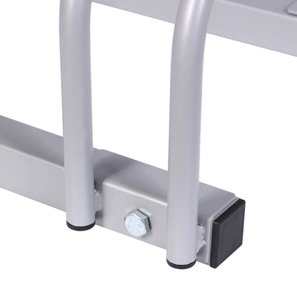 Wiltec Râtelier pour 5 vélos - Extensible, Montage au sol, Support vélos en acier galvanisé A3, Pied béquille de stationnement Bikeflow