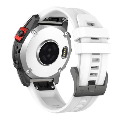 Bracelet de montre en silicone – Compatible Garmin et COROS - Blanc