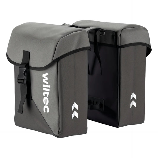 Wiltec Sacoche double étanche pour porte-bagages – capacité de 35 L