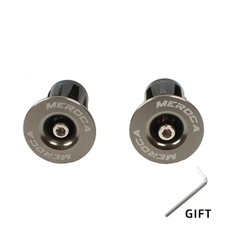 Bouchons de cintre vélo – 22 à 24 mm – Vis M4 – Gris