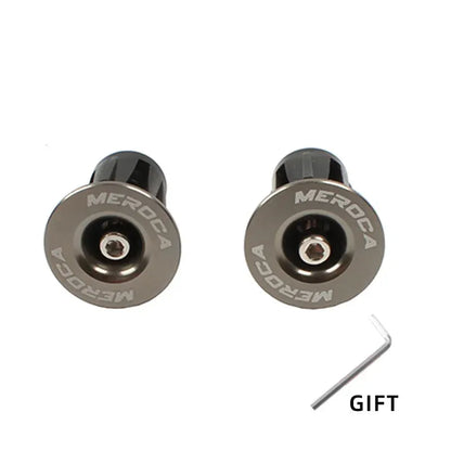 Bouchons de cintre vélo – 22 à 24 mm – Vis M4 – Gris