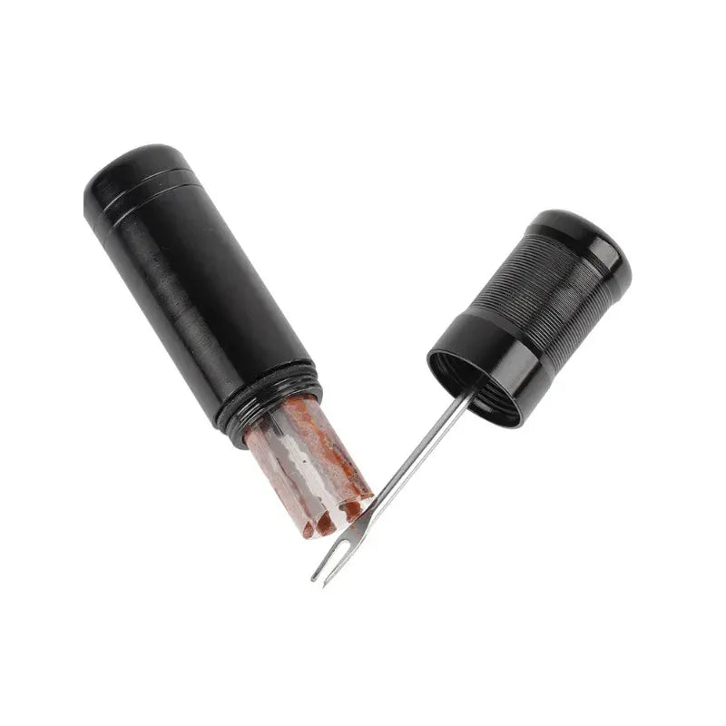 Kit de réparation crevaison tubeless vélo – Outil d’insertion + 5 mèches