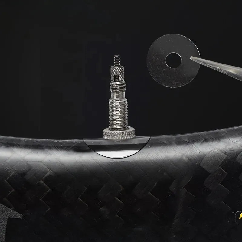 Lot de 2 autocollants de valve Presta transparents – Protection anti-frottement pour jante vélo