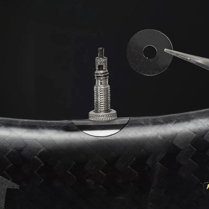 Lot de 2 autocollants de valve Presta transparents – Protection anti-frottement pour jante vélo