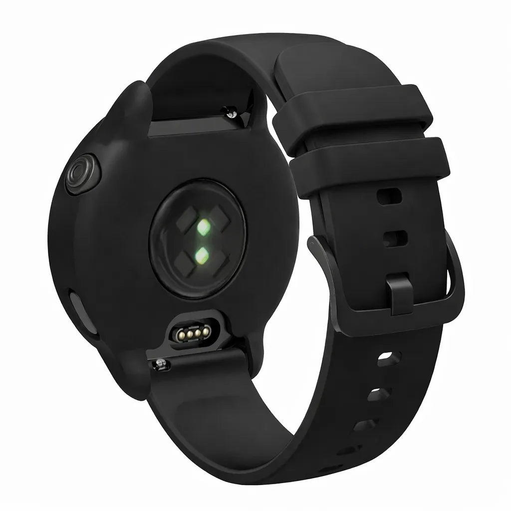 Coque de protection souple en silicone pour Garmin Vivoactive 6/Active 6 – Noir