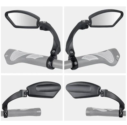 Lot de 2 Rétroviseur de guidon de vélo réglable – Vision large et rotation à 360°